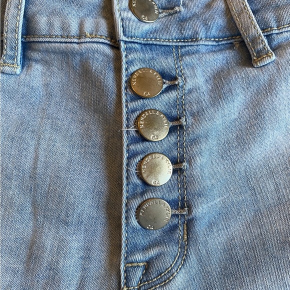 Kendall & Kylie High Rise Light Wash Denim Shorts - Picture 5 of 13